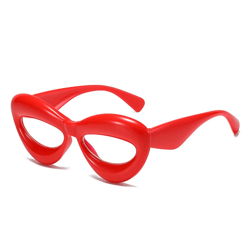 R55579 Vintage Punk Lip Glasses – Bold Y2K Fashion for Modern Edge